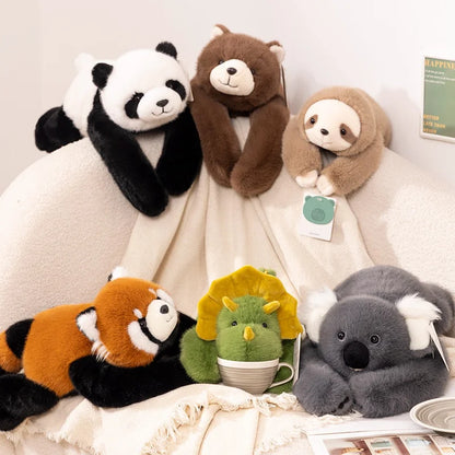 Kawaii Long Arm Animal Plush Pillow – Soft Stuffed Toy for Kids, Hugging Pillow & Gift