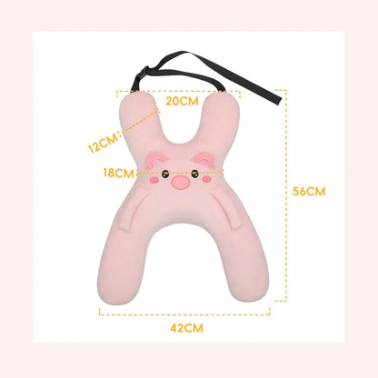 Kids Car Neck Pillow – Seat Belt Support Pillow for Comfortable Sleeping During Long Trips