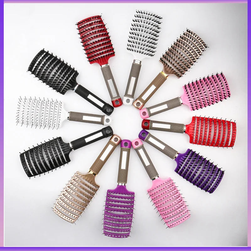 Bristle & Nylon Detangling Sensory Hairbrush - Sensory Kids