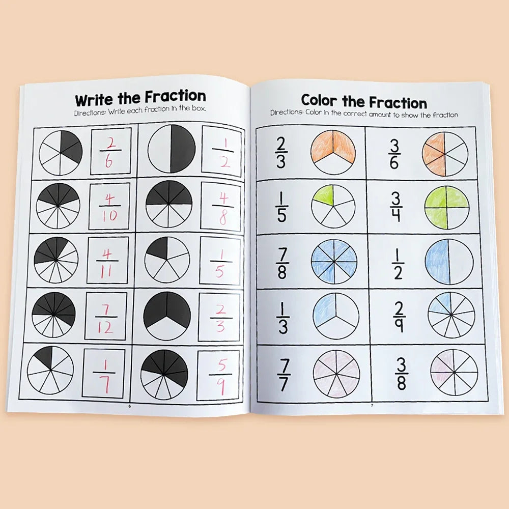 Montessori Fraction Learning Workbook