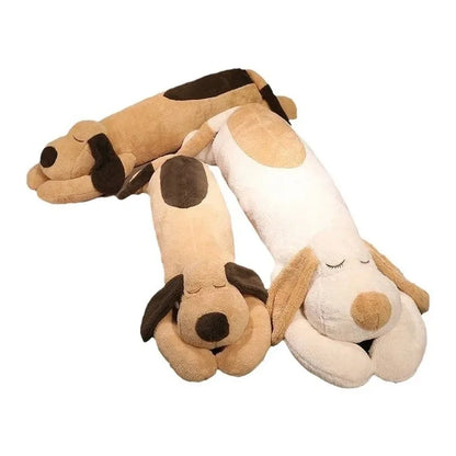 Giant Sleeping Dog Plush Pillow for Kids & Gifts – Large Stuffed Puppy Soft  Dog Cushion