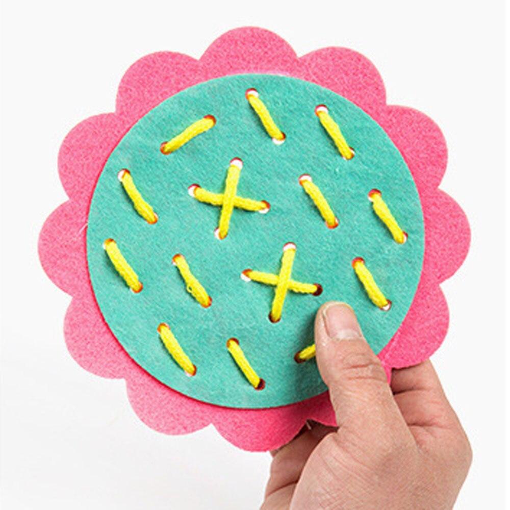 Threading Felt Felt Flower Threading Game | Toys for Fine Motor Skills