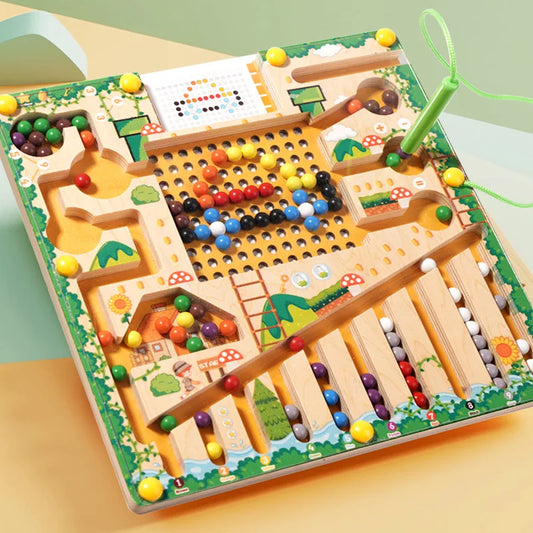 Montessori Toys Magnetic Sorting Maze Puzzle Toys