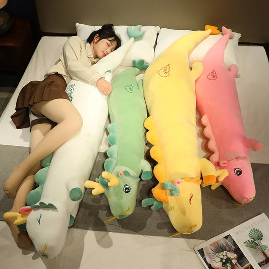 Lucky Dragon Plush Long Pillow - Sleep Better, Cuddle Softer