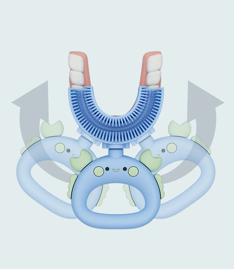 Sensory Silicone U-Shaped Toothbrush Tool 360 Degrees - Sensory Kids