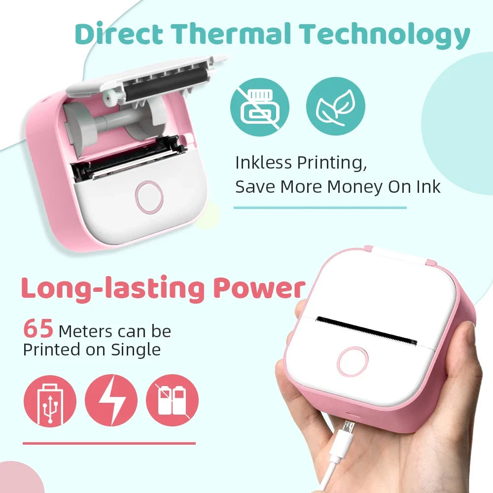 Portable Bluetooth Pocket Thermal Printer That Every Students Need