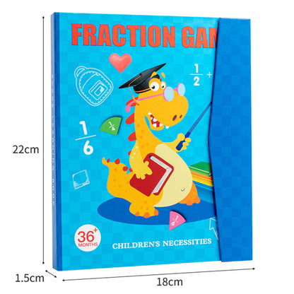 Montessori Magnetic Book Fraction Puzzle for Children