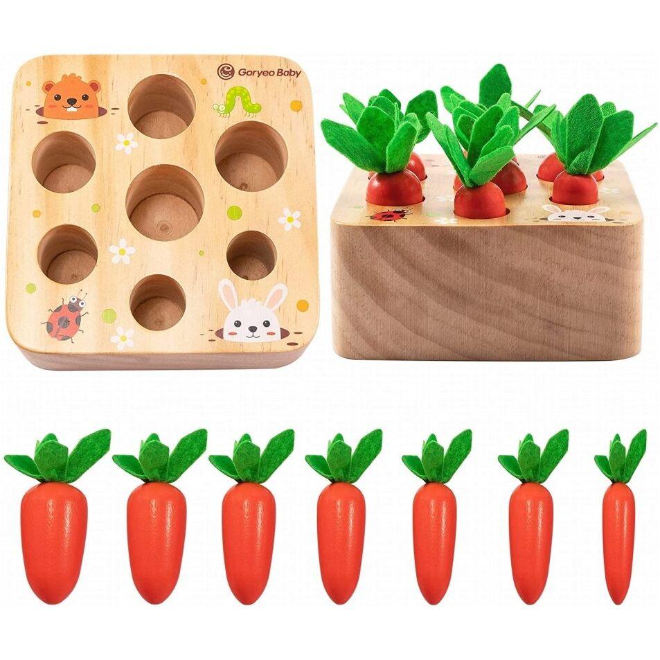 Carrot Harvest Toy for Fine Motor Skills