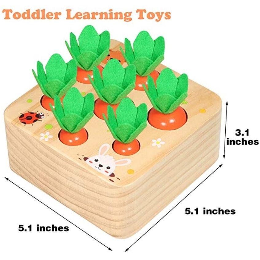 Carrot Harvest Toy for Fine Motor Skills