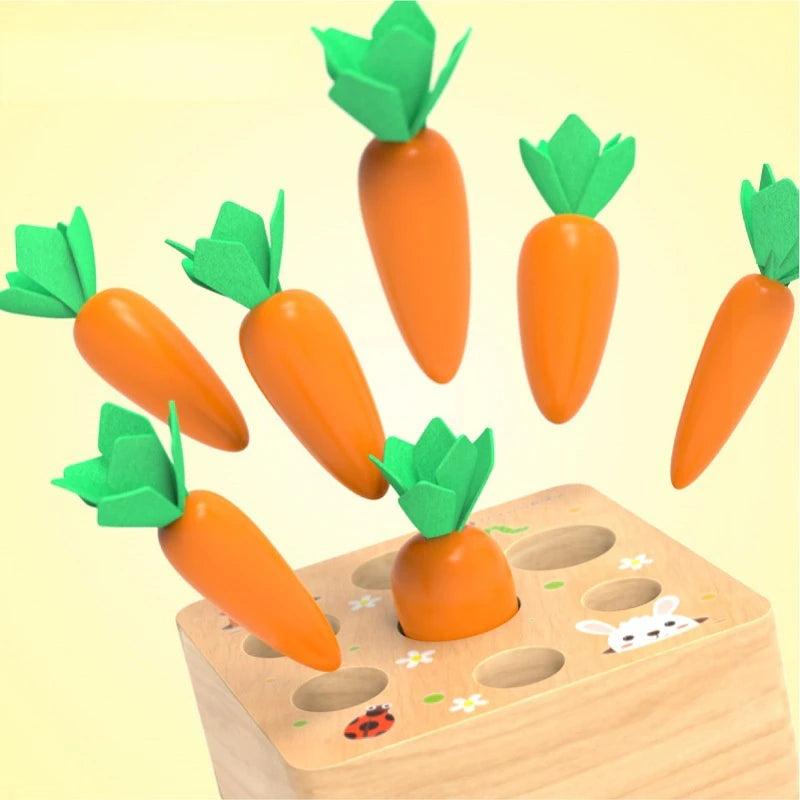 Carrot Harvest Toy for Fine Motor Skills