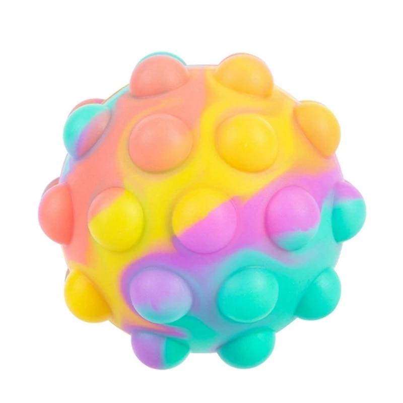 Spongieuse Rainbow Ball Squishy Toy Pressezable Stress Mignon Jouet Collant  Stress Relief Ball Haute Qualité Antistress Ball Juguetes Jouets