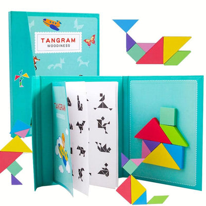 Tangram Educational Magnet Board for Travel