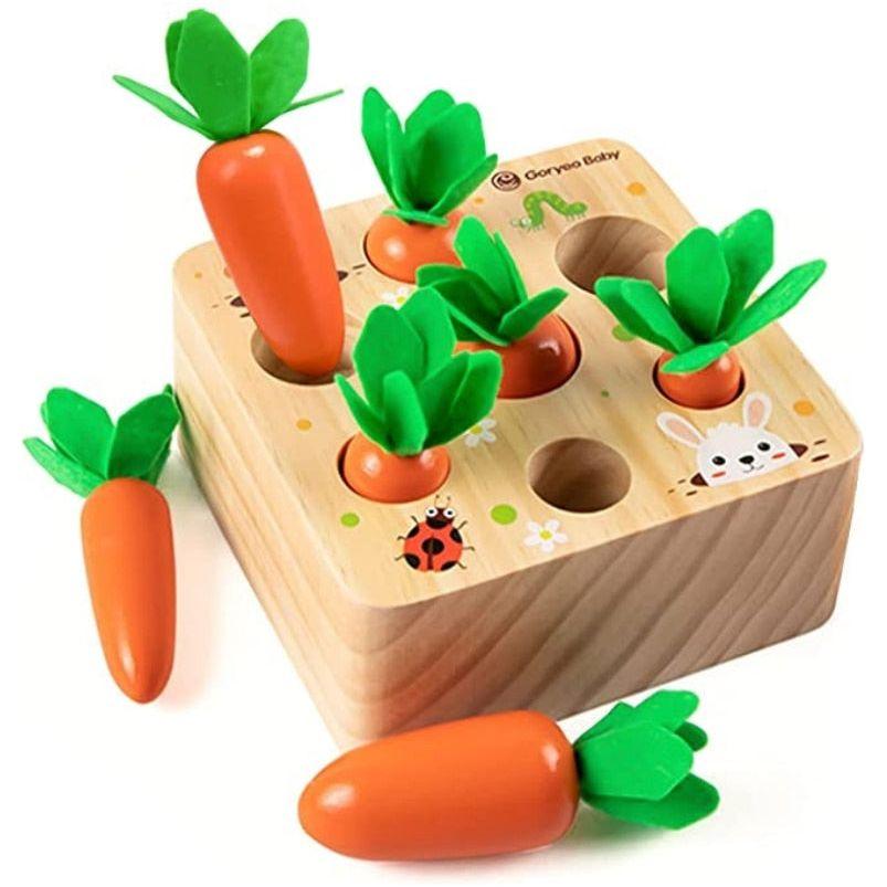 Carrot Harvest Toy for Fine Motor Skills