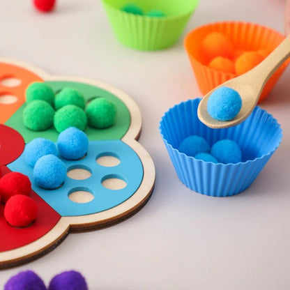 Flower Colour Sorting Toy - Sensory Kids