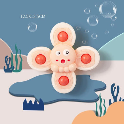 1pcs Cartoon Fidget Spinner Children Toys ABS Colorful Insect Gyro Toy Relief Stress Educational Fingertip Rattle Toys For Baby